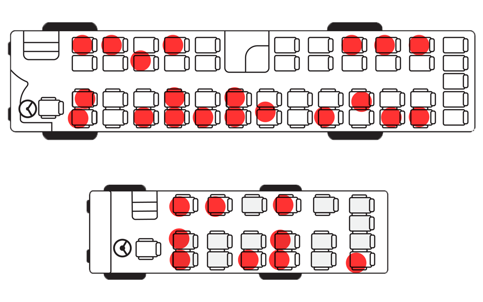 bus seat layout